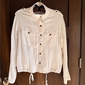 RAILS Collins White Gauze Jacket